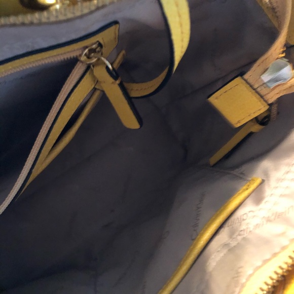 Calvin Klein Bags Calvin Klein Yellow Purse Poshmark